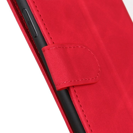 Чехол-книжка KHAZNEH Cowhide Texture на OnePlus Nord 2T - красный