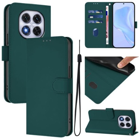 Чохол-книжка Skin Feel S-type для Xiaomi Redmi Note 14 Pro 5G/Poco X7 - зелений