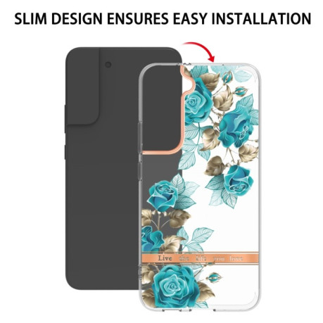 Протиударний чохол Flowers and Plants Series для Samsung Galaxy S22 Plus - Blue Rose