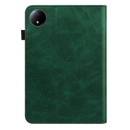 Чохол Solid Color Stripe Embossed Leather для Xiaomi Redmi Pad SE 8.7 - зелений