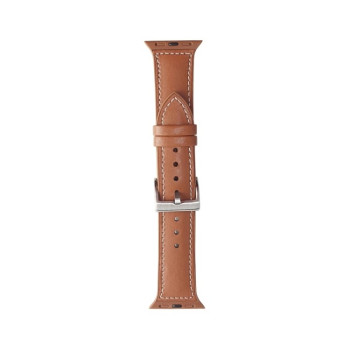 Кожаный ремешок Mutural Leather на Apple Watch 38/40mm - коричневый