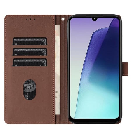 Чохол-книжка Cartoon Elephant Embossed Leather для Xiaomi Redmi A4 5G - коричневий
