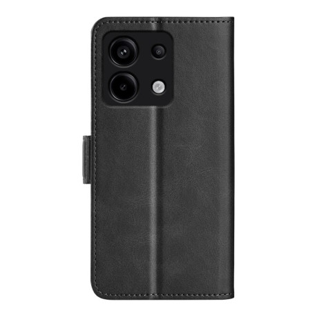 Чехол-книжка Dual-side Magnetic Buckle для Xiaomi Redmi Note 13 Pro 5G/Poco X6 5G - черный