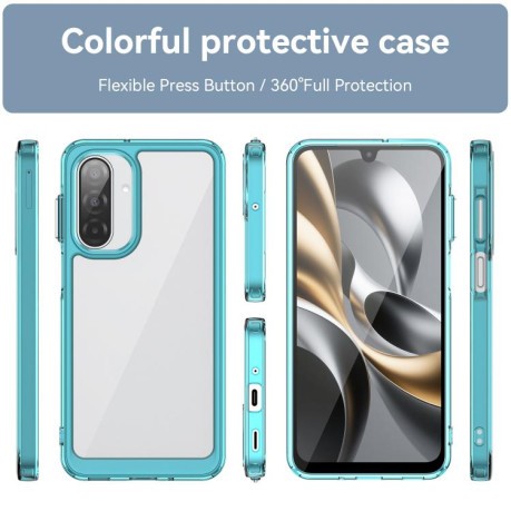 Противоударный чехол Colorful Acrylic Series для Samsung Galaxy A17 5G - синий
