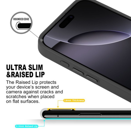 Чехол GEBEI Skin Feel MagSafe Magnetic для  iPhone 16 Pro - черный