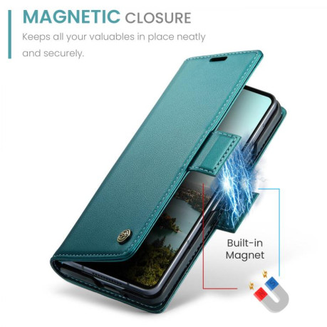 Чохол-книжка CaseMe 023 Butterfly Buckle Litchi RFID Anti-theft Leather для Samsung Galaxy Fold 7 - зелений