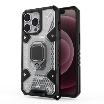 Противоударный чехол Space Ring Holder для iPhone 13 Pro - белый