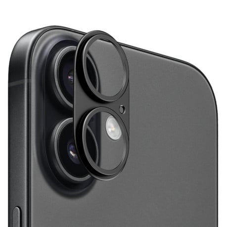 Защита камеры XDCASE Titanium Alloy Hollow Camera Lens на iPhone 17 - черный