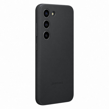 Оригинальный чехол Samsung Leather Cover для Samsung Galaxy S23 - black (EF-VS911LBEGWW)
