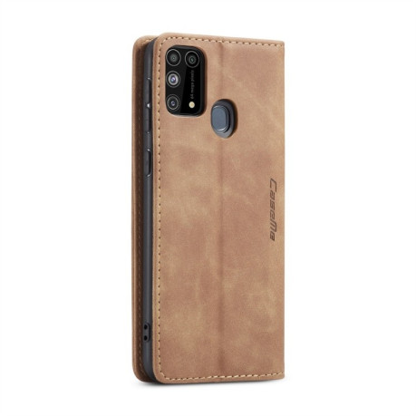 Кожаный чехол CaseMe-013 Multifunctional на Samsung Galaxy M31 - коричневый