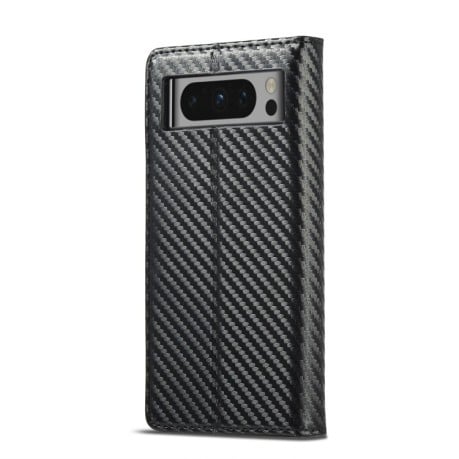 Чехол-книжка LC IMEEKE Carbon Fiber для Google Pixel 8 Pro - Black