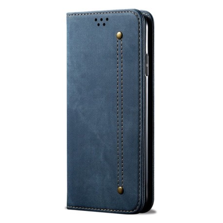 Чохол книжка Denim Texture Casual Style на OnePlus 11 - синій