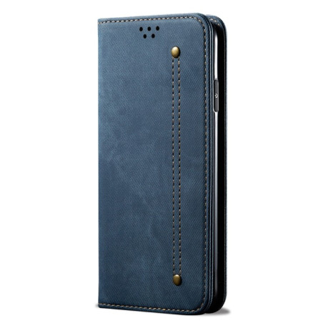 Чехол книжка Denim Texture Casual Style на Samsung Galaxy A72 - синий