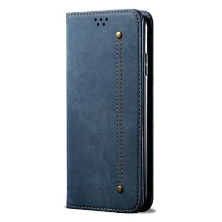 Чехол книжка Denim Texture Casual Style на Xiaomi Redmi Note 13 5G - синий