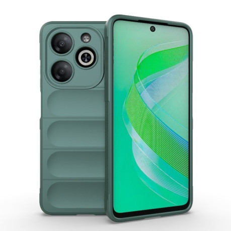 Силиконовый чехол Magic Flannel для Infinix Smart 8 - зеленый