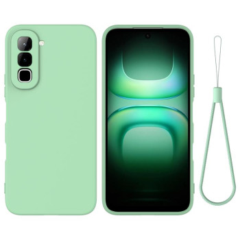Силіконовий чохол Solid Color Liquid Silicone на Infinix Hot 70 — зелений