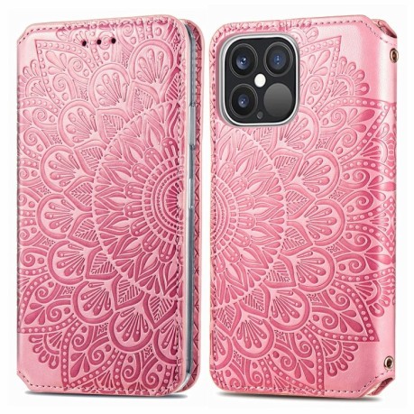 Чохол-книжка Blooming Mandala для iPhone 13 Pro - рожевий