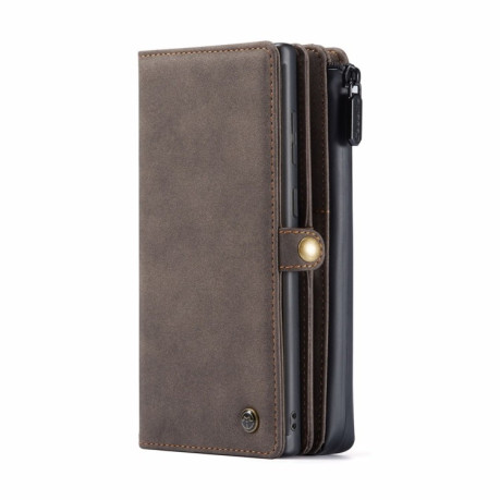 Кожаный чехол-кошелек CaseMe 018 на Samsung Galaxy Note 20 Ultra - коричневый