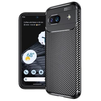 Ударозащитный чехол HMC Carbon Fiber Texture на Google Pixel 8a - черный