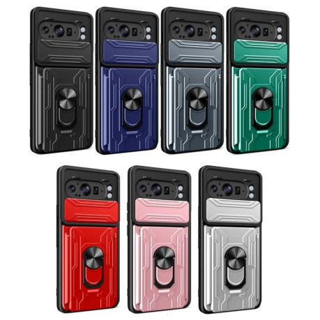Чохол із шторкою для камери Sliding Camshield та слотом для картки на Google Pixel 9 Pro XL - чорний
