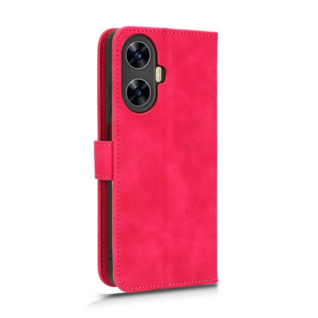 Чехол-книжка Skin Feel Magnetic для Realme C55 - пурпурно-красный