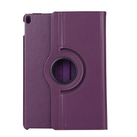 Кожаный чехол Litchi Texture 360 Rotating на iPad Pro 12.9 inch 2018- фиолетовый