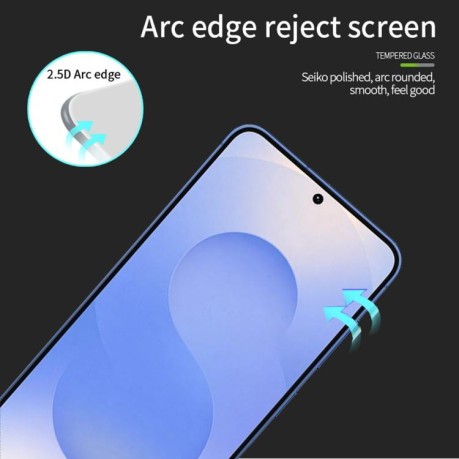 Захисне скло PINWUYO 9H 3D Full Screen для Samsung Galaxy S25 Edge - чорне