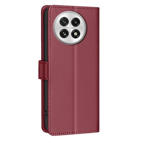 Чохол-книжка Litchi Texture RFID Anti-theft Leather для OnePlus 13 - червоний