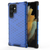 Противоударный чехол Honeycomb на Samsung Galaxy S22 Ultra 5G - синий