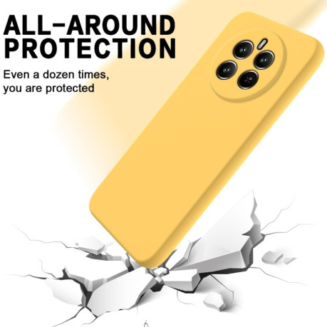 Силіконовий чохол Solid Color Liquid Silicone на Realme 12+ 5G/12 4G/13 4G - жовтий