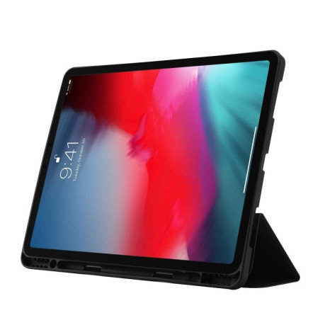 Чохол-книжка Skin Feel Tri-fold Leather Tablet Case with Pen Slot для iPad Pro 11 2024 - чорний
