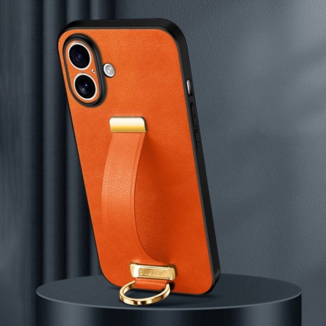 Противоударный чехол SULADA Tide Cool Series для iPhone 16 - оранжевый