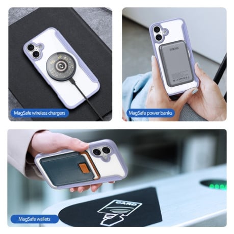 Чохол-книжка DUX Skin X Pro Series Magsafe на iPhone 16 Plus - фіолетовий