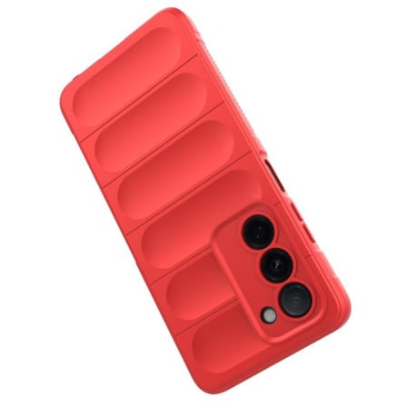 Силиконовый чехол Magic Flannel на OPPO A5 5G Global / K13x 5G Global - винно-красный