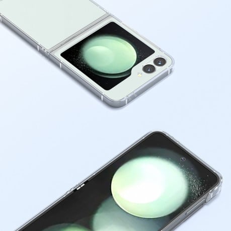 Силиконовый чехол EsCase для Samsung Galaxy  Flip 6 5G - прозрачный