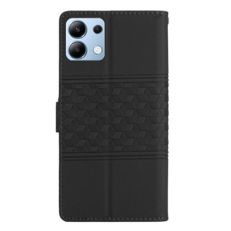 Чохол-книжка Diamond Embossed Skin Feel для Xiaomi Redmi Note 14 4G - чорний