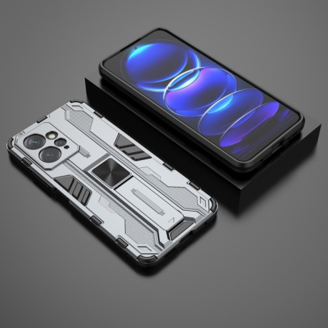 Противоударный чехол Supersonic для Xiaomi Redmi Note 12 4G - серый