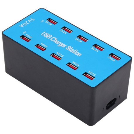Багатофункціональний зарядний пристрій A5B 100W 10 Ports USB Smart Charging Station