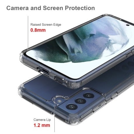 Акриловый противоударный чехол HMC для Samsung Galaxy S21 FE - черный