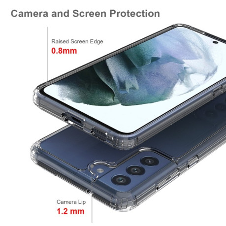 Акриловый противоударный чехол HMC для Samsung Galaxy S21 FE - прозрачный