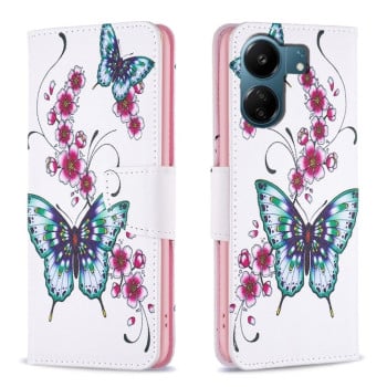 Чохол-книжка Colored Drawing Pattern для Xiaomi Redmi 13C/Poco C65/Poco C65 - Butterfly