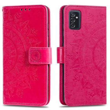 Чохол-книга Totem Flower для Samsung Galaxy M52 5G - червоний