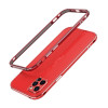 Металлический бампер Aurora Series  для iPhone 12 mini - красный