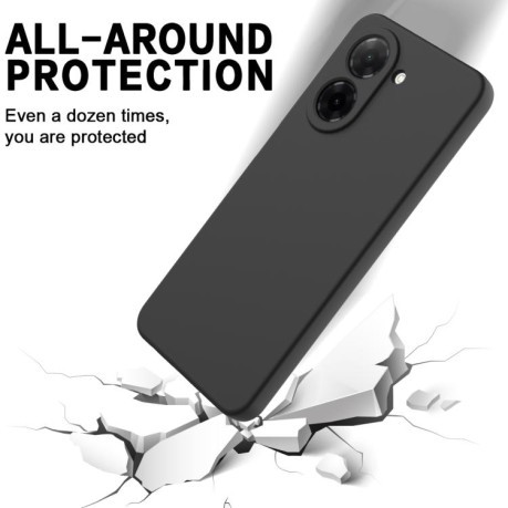 Силіконовий чохол Solid Color Liquid Silicone на Redmi A5 4G 171.7mm / Poco C71 - чорний