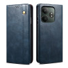 Чохол-книжка Simple Wax Crazy Horse для Realme GT 6T 5G Global - синій