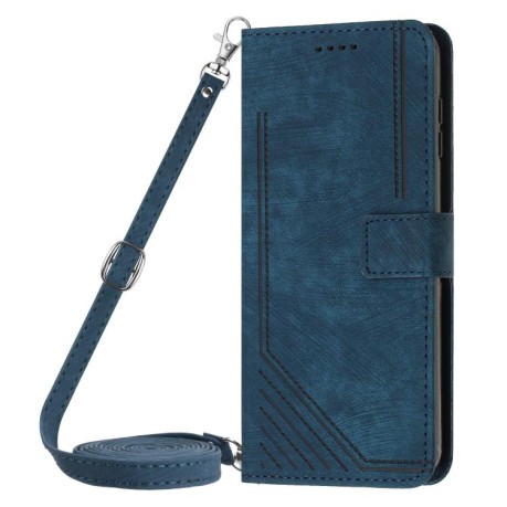 Чехол-книжка Skin Feel Stripe Pattern для Infinix Note 50 4G / 50 Pro 4G - синий
