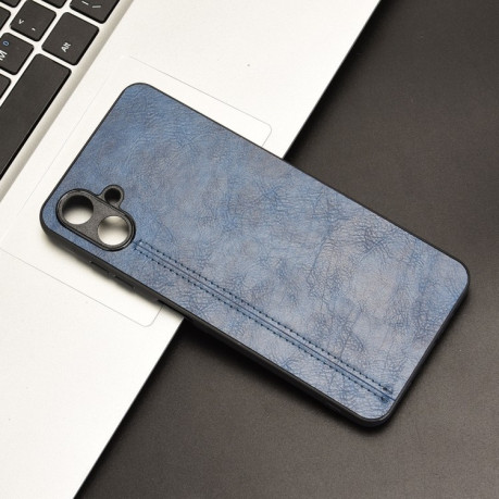 Ударозахисний чохол Cow Pattern Sewing Card Bag для Samsung Galaxy A06 4G - синій