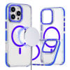 Чехол Dual-color MagSafe TPU Hybrid для iPhone 16 Pro Max - синий