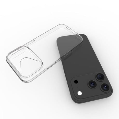 Силиконовый чехол Waterproof Texture на iPhone 17 Pro - прозрачный