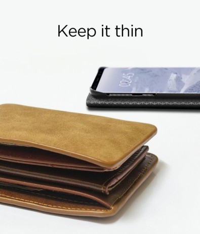 Оригинальный чехол-книжка Spigen Wallet S на SAmsung Galaxy S9 Black
